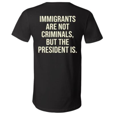4, Black, V-Neck T-Shirt