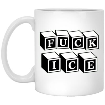 Fuck ICE Mug, Anti ICE Color Changing Mug, Political Protest Coffee Cup, Immigration Rights Activist Gift, White, 11 oz. White Mug