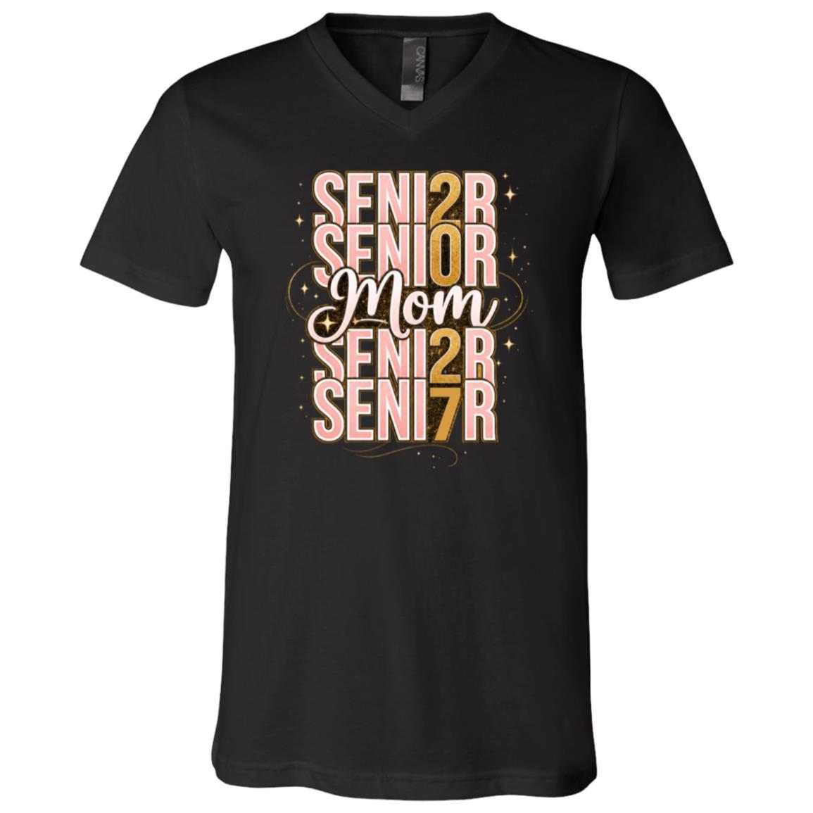 Senior Mom 2027 Graduation Shirt, Class of 2027 Proud Senior Mom T-Shirt, Black, V-Neck T-Shirt Senior Mom 2027 Graduation Shirt, Class of 2027 Proud Senior Mom T-Shirt, Black, V-Neck T-Shirt