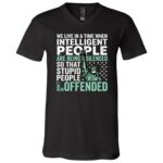 Intelligent People Are Being Silenced Political Statement T-Shirt, Liberty Graphic Tee, Black, V-Neck T-Shirt Intelligent People Are Being Silenced Political Statement T-Shirt, Liberty Graphic Tee, Black, V-Neck T-Shirt