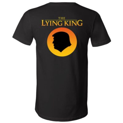 The Lying King Back T-Shirt, Black, V-Neck T-Shirt