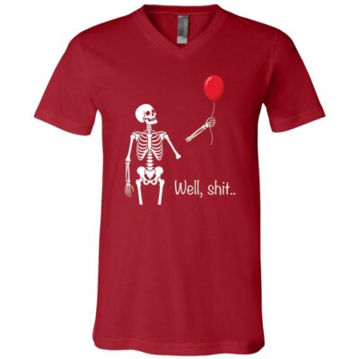 Bella + Canvas Unisex Jersey SS V-Neck T-Shirt, Canvas Red, V-Neck T-Shirt