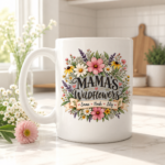 Personalized Mama’s Wildflowers Mug, Custom Kids Names Coffee Cup, Floral Mom Mug, Mother’s Day Gift for Mom - Thumbnail Image 5