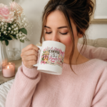 Personalized Coquette Bow Mug, A Little Coffee & A Lot of Bows Cup, Custom Name Pink Coffee Mug for Her - Thumbnail Image 4