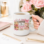 Personalized Coquette Bow Mug, A Little Coffee & A Lot of Bows Cup, Custom Name Pink Coffee Mug for Her - Thumbnail Image 5