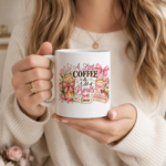 Personalized Coquette Bow Mug, A Little Coffee & A Lot of Bows Cup, Custom Name Pink Coffee Mug for Her - Thumbnail Image 6