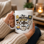 This Meeting Needs More Coffee Mug, Funny Coworker Coffee Cup, Office Humor Gift for Employee Boss - Thumbnail Image 6