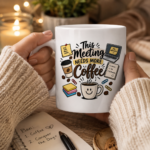 This Meeting Needs More Coffee Mug, Funny Coworker Coffee Cup, Office Humor Gift for Employee Boss - Thumbnail Image 7