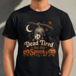 Dead Tired But Still Spooky Opossum Shirt, Funny Possum Halloween T-Shirt, Vintage Spooky Animal Halloween Tee - Thumbnail Image 2