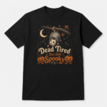 Dead Tired But Still Spooky Opossum Shirt, Funny Possum Halloween T-Shirt, Vintage Spooky Animal Halloween Tee - Thumbnail Image 7