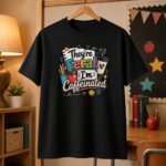 They're Feral I'm Caffeinated Teacher Shirt, Funny Teacher T-Shirt, Teacher Coffee Shirt, Back to School Teacher Tee - Thumbnail Image 6
