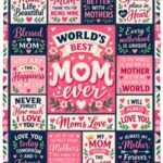 World’s Best Mom Blanket, Mother’s Day Gift for Mom, Mom Quote Blanket, Sentimental Mother Gift from Daughter Son, White, Cozy Plush Fleece Blanket - 30x40 World’s Best Mom Blanket, Mother’s Day Gift for Mom, Mom Quote Blanket, Sentimental Mother Gift from Daughter Son, White, Cozy Plush Fleece Blanket - 30x40