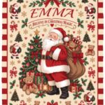 Personalized Vintage Santa Christmas Blanket, Custom Name Believe in Christmas Magic Throw, Retro Santa Fleece Blanket, White, Cozy Plush Fleece Blanket - 30x40 Personalized Vintage Santa Christmas Blanket, Custom Name Believe in Christmas Magic Throw, Retro Santa Fleece Blanket, White, Cozy Plush Fleece Blanket - 30x40
