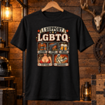 Funny I Support LGBTQ Shirt, Liquor Guns Beer Adult Humor T-Shirt, Sarcastic Drinking Gift - Thumbnail Image 6