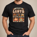 Funny I Support LGBTQ Shirt, Liquor Guns Beer Adult Humor T-Shirt, Sarcastic Drinking Gift - Thumbnail Image 7