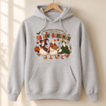 Happy Hallowthanksmas Goose Hoodie -  Long Sleeve Sweatshirt, Funny Holiday Gift - Thumbnail Image 5
