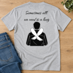 Sometimes All We Need Is a Hug T-Shirt, Funny Adult Humor Graphic Tee, Cheeky Back Print Novelty Shirt - Thumbnail Image 5