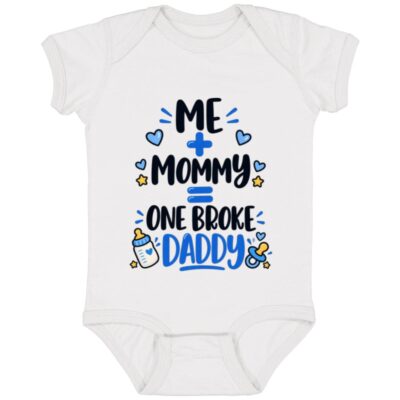 baby onesie, White, Infant Baby Bodysuit