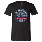 God Forbid I Commit A Little Tax Fraud Shirt, Dark Humor Political Satire T-Shirt, Funny Sarcastic Statement Tee, Black, V-Neck T-Shirt