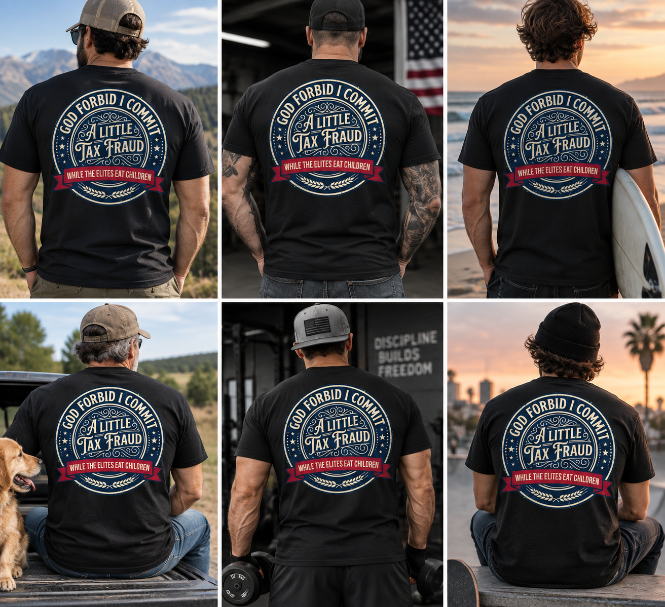 God Forbid I Commit A Little Tax Fraud Shirt, Dark Humor Political Satire T-Shirt, Funny Sarcastic Statement Tee - Image 2