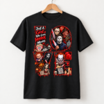 Horror Movie Lover Shirt, Just a Girl Who Loves Horror Movies, Scary Movie LOVE Halloween T-Shirt, Spooky Season Shirt - Thumbnail Image 4