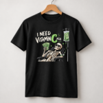 I Need Vitamin C Ash T-Shirt, Funny Cash Money Skeleton Shirt, Vitamin Cash Pun Tee, Sarcastic Money Lover Graphic Shirt - Thumbnail Image 4