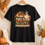 Read Sip Repeat Shirt – Book Lover Coffee T-Shirt, Cozy Fall Reading Gift for Bookish Coffee Lover - Thumbnail Image 5