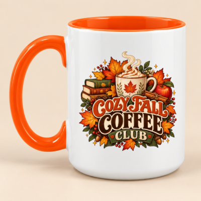 Alternative view of Cozy Fall Coffee Club Mug – Autumn Coffee Lover Gift, Cute Pumpkin Season Coffee Cup
