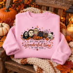 Horror Halloween Sweatshirt – It’s The Most Wonderful Time of the Year Hoodie, Spooky Season Long Sleeve - Thumbnail Image 7