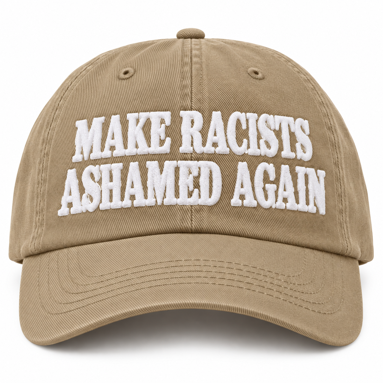 Make Racists Ashamed Again Hat, Anti Racism Embroidered Twill Cap, Equality Statement Hat, Social Justice Baseball Cap - Image 6