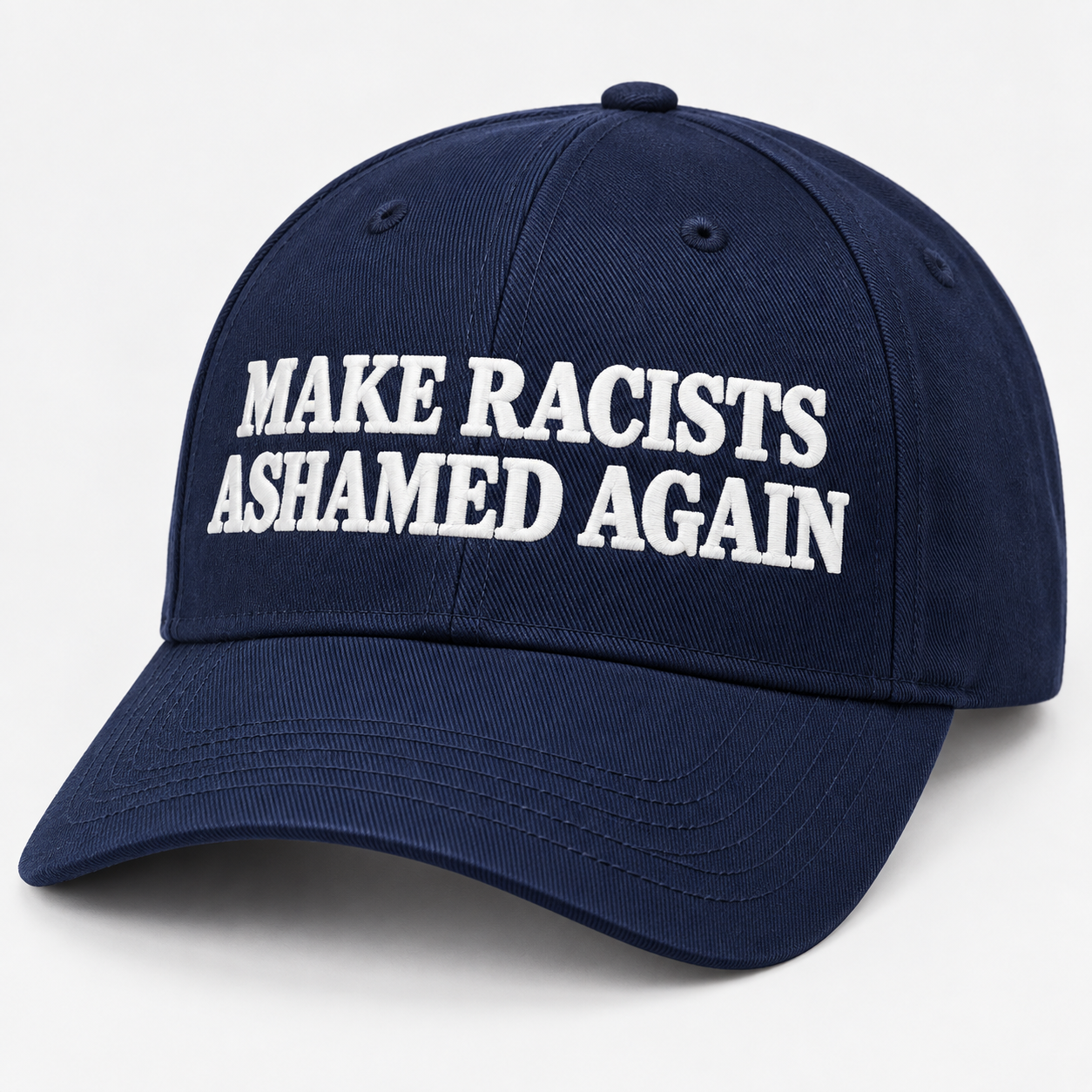 Make Racists Ashamed Again Hat, Anti Racism Embroidered Twill Cap, Equality Statement Hat, Social Justice Baseball Cap - Image 8