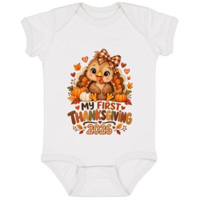 Rabbit Skins Infant Fine Jersey Bodysuit, White, Infant Baby Bodysuit