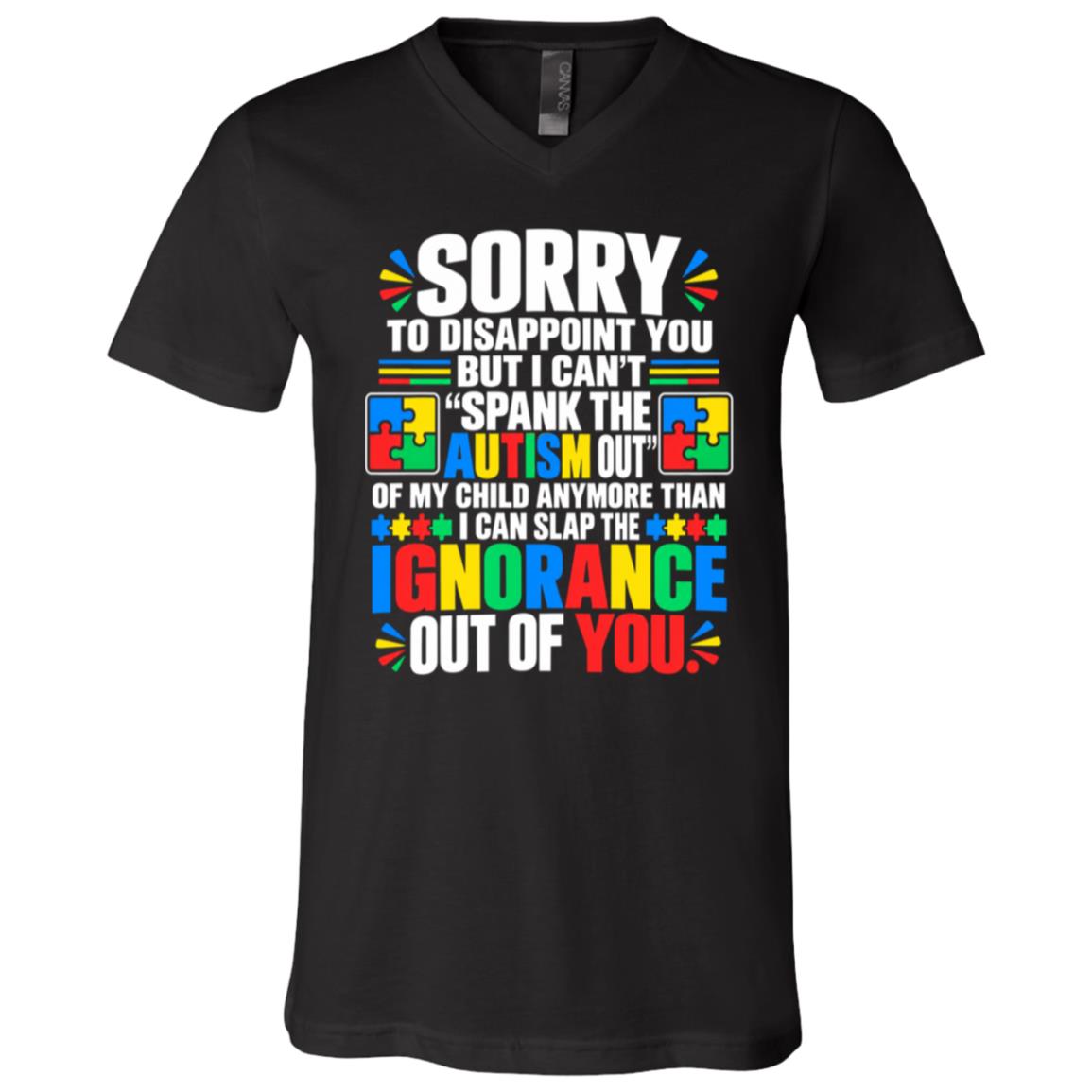 3, Black, V-Neck T-Shirt