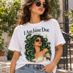 I Am Jane Doe Medusa Shirt, Survivor Solidarity T-Shirt, Women Empowerment Snake Graphic Tee, Stand With Survivors Shirt - Thumbnail Image 7