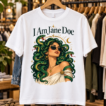 I Am Jane Doe Medusa Shirt, Survivor Solidarity T-Shirt, Women Empowerment Snake Graphic Tee, Stand With Survivors Shirt - Thumbnail Image 4