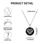 Personalized Photo My Husband My Angel Memorial Locket Necklace, Angel Wings Remembrance Necklace, Loss of Husband Sympathy Gift - Thumbnail Image 2