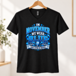 In November We Wear Blue Diabetes Awareness T-Shirt – Blue Ribbon Diabetes Shirt, November Awareness Tee - Thumbnail Image 6