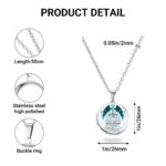 Personalized My Beloved Wife Memorial Locket Necklace, Angel Wings, Loss of Wife Sympathy Gift, In Loving Memory Keepsake for Husband - Thumbnail Image 4