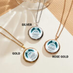 Personalized My Beloved Wife Memorial Locket Necklace, Angel Wings, Loss of Wife Sympathy Gift, In Loving Memory Keepsake for Husband - Thumbnail Image 2