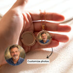 Personalized I Will Carry You With Me Memorial Locket Necklace, Angel Wings Butterfly Remembrance Jewelry, Until We Meet Again Sympathy Gift - Thumbnail Image 9