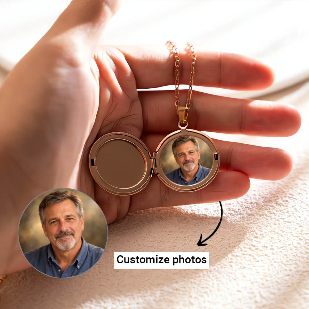 Personalized I Will Carry You With Me Memorial Locket Necklace, Angel Wings Butterfly Remembrance Jewelry, Until We Meet Again Sympathy Gift - Image 9