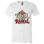 Equal Is Not Radical Shirt, Feminist Equality T-Shirt, Women’s Rights Graphic Tee, Minimal Feminist Statement Shirt, White, V-Neck T-Shirt