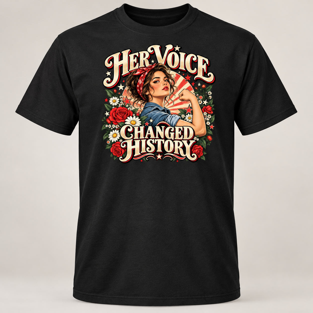 Raise Hell Keep Your Crown Shirt, Western Feminist T-Shirt, Cowgirl Women Empowerment Tee, Retro Western Graphic Shirt for Women - Image 3