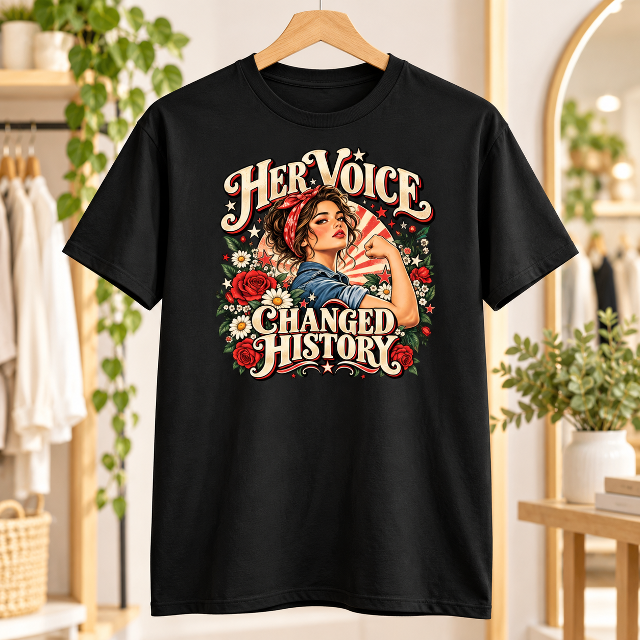 Raise Hell Keep Your Crown Shirt, Western Feminist T-Shirt, Cowgirl Women Empowerment Tee, Retro Western Graphic Shirt for Women - Image 5