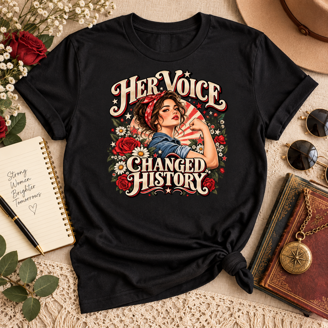Raise Hell Keep Your Crown Shirt, Western Feminist T-Shirt, Cowgirl Women Empowerment Tee, Retro Western Graphic Shirt for Women - Image 7