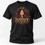Unapologetic By Nature Medusa Shirt, Dark Feminine Feminist T-Shirt, Snake Goddess Graphic Tee, Women Empowerment Shirt - Thumbnail Image 3