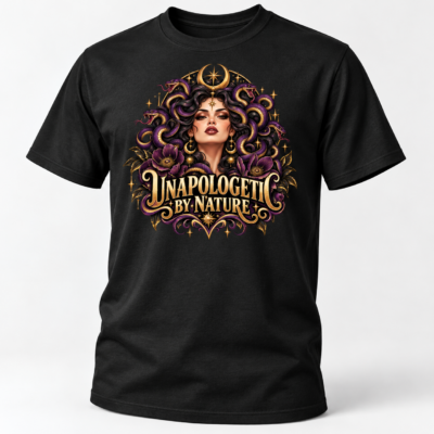 Alternative view of Unapologetic By Nature Medusa Shirt, Dark Feminine Feminist T-Shirt, Snake Goddess Graphic Tee, Women Empowerment Shirt
