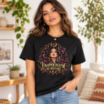 Unapologetic By Nature Medusa Shirt, Dark Feminine Feminist T-Shirt, Snake Goddess Graphic Tee, Women Empowerment Shirt - Thumbnail Image 5