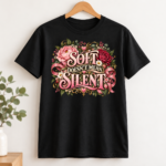 Soft Doesn’t Mean Silent Shirt, Floral Feminist T-Shirt, Women Empowerment Graphic Tee, Feminine Statement Shirt for Women - Thumbnail Image 6