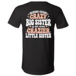 5, Black, V-Neck T-Shirt